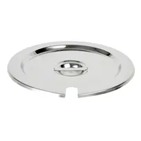 product of Thunder Group SLIP008 Inset Cover, Fits 11 Quart Size Inset, Slotted, Fits SLIP004, stainless steel
