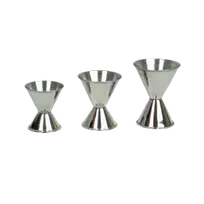 product of Thunder Group SLJG003 Jigger, 1 Oz. & 2 Oz., Rolled Edge, Stainless Steel