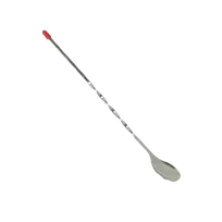 product of Thunder Group SLKBS011 Bar Spoon, 11" Long, Red Knob, Twisted Shank