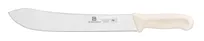 product of Thunder Group SLKF417WT Butcher Knife, 12" Blade, White Polypropylene Handles, German Steel