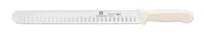 product of Thunder Group SLKF420WT Slicer, 12" Blade, Hollow Ground, White Polypropylene Handles
