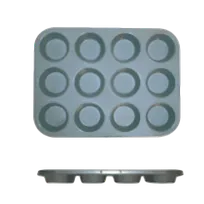 product of Thunder Group SLKMP012 Muffin Pan, 12 Cup, 3-1/2 Oz Each Cup, 14" X 10-3/4"