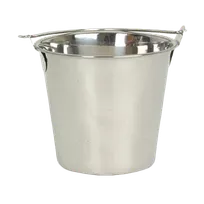 product of Thunder Group SLPAL016 Utility Pail, 16 Quart Capacity, Swing Handle, Stainless Steel