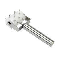 product of Thunder Group SLRD020 Roller Docker, 1/2-Size Plastic Barrel, 3/8" Stainless Steel Pins, Stainless Steel Handle