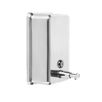 product of Thunder Group SLSD040V Wall-Mount Hand Soap Dispenser, 40 oz (1.2 qt) Vertical Stainless Steel