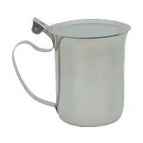 product of Thunder Group SLSR210 Stacking Teapot, 10 Oz., Hinged Cover, Stainless Steel