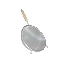 product of Thunder Group SLSTN3206 Strainer, 6" Dia., Double Fine Mesh, Pan Hooks