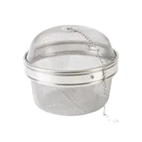 product of Thunder Group SLTB006 Tea Strainer, 5-1/8" Dia., Tea Ball With Chain And Mesh Lining