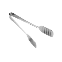 product of Thunder Group SLTG608 Pastry Tongs, 9"L, Stainless Steel