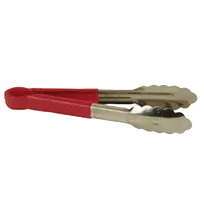 product of Thunder Group SLTG812R Utility Tongs, 12" L, One-Piece, Non-Slip, Red