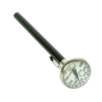 product of Thunder Group SLTH550C Pocket Thermometer - 1-1/8" Dial, 5" Steel Stem, 50°F-550°F Range, Pocket Clip Case