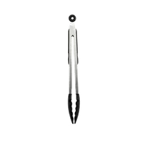product of Thunder Group SLTHUT612 Utility Tongs, 12"L, Locking Clip, Non-Slip Silicone Tips And Grip