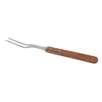 product of Thunder Group SLTWPF013 Pot Fork, 13" Long, Riveted Wood Handle, Stainless Steel