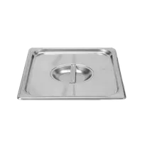 product of Thunder Group STPA5120C Steam Table Pan Cover, 1/2 Size, Solid With Handle, Reinforced Corners