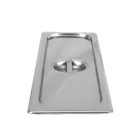 product of Thunder Group STPA5120CL Steam Table Pan Cover, 1/2 Size Long, Solid With Handle, Reinforced Corners