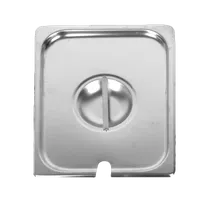 product of Thunder Group STPA5120CS Steam Table Pan Cover, 1/2 Size, Slotted With Handle, Reinforced Corners