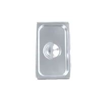 product of Thunder Group STPA5130C Steam Table Pan Cover, 1/3 Size, Solid With Handle, Reinforced Corners