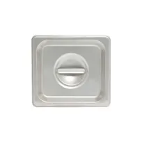 product of Thunder Group STPA5160C Steam Table Pan Cover, 1/6 Size, Solid With Handle, Reinforced Corners