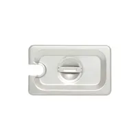 product of Thunder Group STPA5190CS Steam Table Pan Cover, 1/9 Size, Slotted With Handle, Reinforced Corners