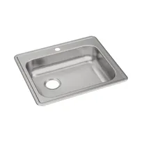 product of Elkay GE12521L1 Single Bowl Drop-In Stainless Steel Kitchen Sink, 25" X 21.25" / Left Drain