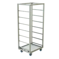product of Winholt AL-3207CR-M-DP Mobile Produce Crisping Rack, 26"W x 32.5"L x 79.75"H, Aluminum, Holds 7 Trays