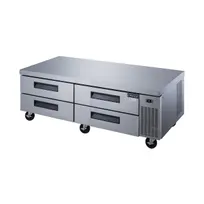 product of Dukers Appliance Co DCB72-D4 72" 4 Drawers Refrigerated Chef Base, All Stainless Steel