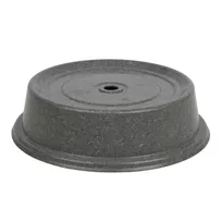 product of Cambro 1012VS191 Versa Camcover Plate Cover, 10-3/4" Dia, 2-11/16" H, Fiberglass, Gray, NSF, 300°F