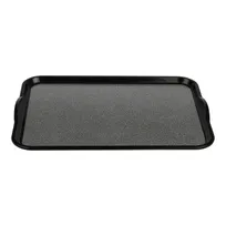 product of Cambro 1520VCRST382 Tray, 15" x 20", Black Pebbled, Non-Skid Plastic, Dishwasher Safe