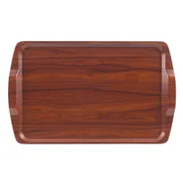 product of Cambro 1525RST376 Tray - Rectangular 14" x 21" Fiberglass, Walnut Finish, NSF, Dishwasher Safe