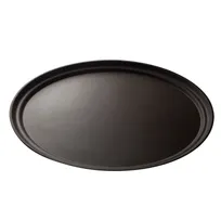 product of Cambro 2900CT138 - Oval Non-Slip Serving Tray, 23-1/2" x 28⅞" Tavern Tan Fiberglass, NSF Certified, Dishwasher-Safe