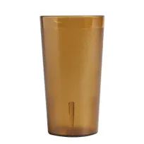 product of Cambro 3200P2153 - 32 oz Amber SAN Tumbler, 3‑15/16″ Top, Textured, Sani‑Rim Lip, Dishwasher Safe