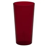product of Cambro 3200P2156 - 32 oz Ruby Red SAN Tumbler, 3-15/16" Dia, Textured, Dishwasher Safe