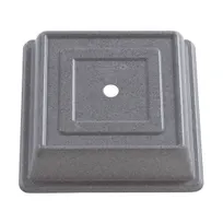 product of Cambro 978SFVSNH191 Camcover Plate Cover, 10" Square, 2-3/4" Gray Fiberglass, NSF, 300°F - 144/Case