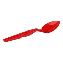 product of Cambro SPO11CW404 Deli Serving Spoon, 11" Red Plastic, Notched Back & Hanging Hole, NSF