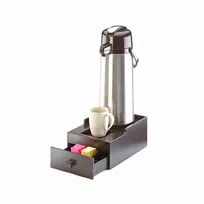 product of Cal-Mil 1051-1-96 Bamboo Airpot Stand, Holds 1 Airpot, 8.25"W x 13.75"D x 6.25"H, Drawer & Drip Tray