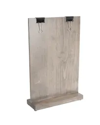 product of Cal-Mil 2036-811-110 Aspen Clip Sign Holder, 2.5" x 9.25" x 13.5" Gray Wood