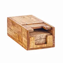 product of Cal-Mil 2050-99 Madera Coffee Sleeve Dispenser, Rustic Pine 6-1/4" W x 12-1/4" D x 4-1/2" H-Café Use