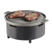 product of Cal-Mil 22031-13 Chafer Alternative, 16-3/4" Dia x 7-1/2" H Round Black With Wire Grill & Skillet