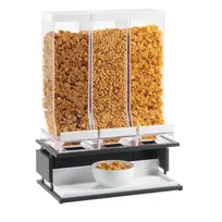 product of Cal-Mil 22046-13 Cereal Dispenser, 3-Bin Countertop, 9.8 L (17.3"Wx10.5"Dx23.5"H), Base, BPA-Free
