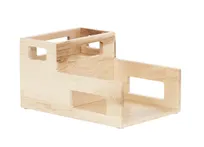 product of Cal-Mil 22068-71 Organizer Rack, 2-Compartment Plate & Napkin Holder, Blonde, 10-1/4"W x 15"D x 8"H