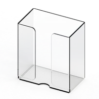 product of Cal-Mil 22152 Mounted Face Mask Dispenser, 7" W x 4" D x 8" H, PETG, Holds Box, Hardware Included
