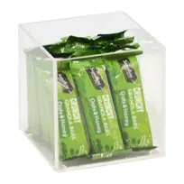 product of Cal-Mil 22311-4-12 Specialty Smallwares Acrylic Square Box, 4" x 4" x 4", Crystal Clear