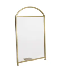product of Cal-Mil 22409-811-90 Arched Card Holder, 8.5" x 11"H Clear Acrylic with Iron Frame, Gold Finish
