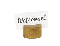 product of Cal-Mil 22451-99 Block Sign Holder, 2" Dia x 1.250" H, Rustic Pine Wood, 1" Height