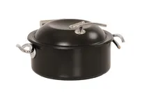 product of Cal-Mil 23406-13 Induction Chafing Dish Server Set, 13" W x 8" H Pot, 5 Liter Capacity, Black Finish