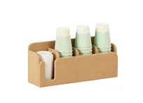 product of Cal-Mil 23428-122 Renew Cup Lid Straw Holder, 13" W x 4.5" D x 6" H