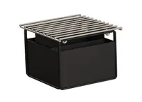 product of Cal-Mil 23706-13 Chafer Alternative, Square 9"W x 9"D x 7.25"H Onyx Black Metal Frame Chafing Dishes