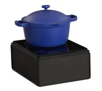 product of Cal-Mil 23707-13 Induction Mini Cookware, 12"W x 15.375"D x 7"H Black Onyx Metal, 1800W 120V 15A