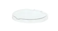 product of Cal-Mil 23809-7LID Clear Plastic Lid, 7.5" Dia x 1" Ht Hinge, Fits Cal-Mil Poly Bowls