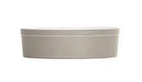 product of Cal-Mil 24129-10-102 Bento Box, 10.5 Dia Round Melamine Dishwasher Safe Ash